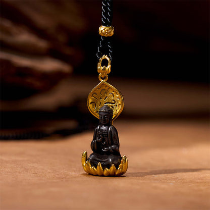 Colgante de collar de serenidad de Avalokitesvara, Buda, Kwan Yin, aleación tibetana, Mythstone 