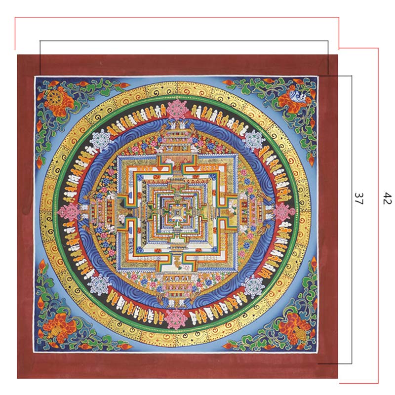 Mythstone Tibetan Thangka Painting Blessing Handmade Decoration