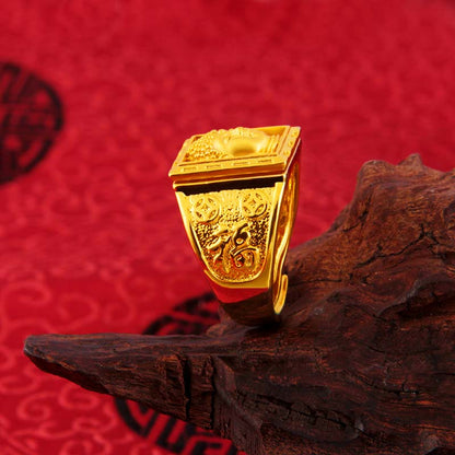 Mythstone FengShui Lucky Buddha Wealth Ring