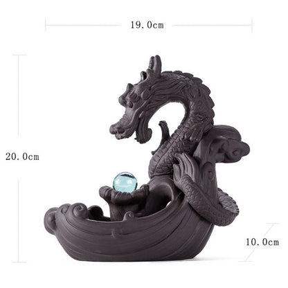 Mythstone Tibetan Dragon Protection Incense Burner Decoration