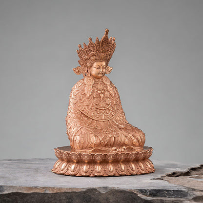 Mythstone Shakyamuni Figurine Compassion Handmade Copper Statue Decoration