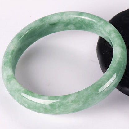 Mythstone Natural Jade Prosperity Bangle Bracelet