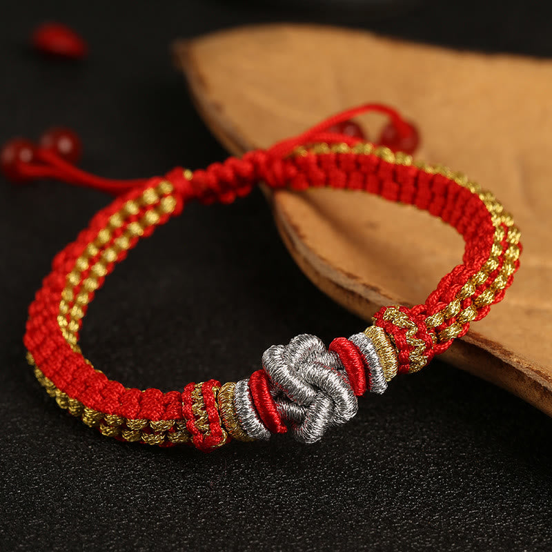 Mythstone Colorful Rope True Love Knot Luck Handmade Bracelet