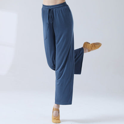 Mythstone Loose Modal Drawstring Wide Leg Pants For Yoga Dance