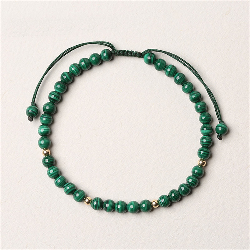 MythStone Natural Malachite Protection Calmness String Bracelet