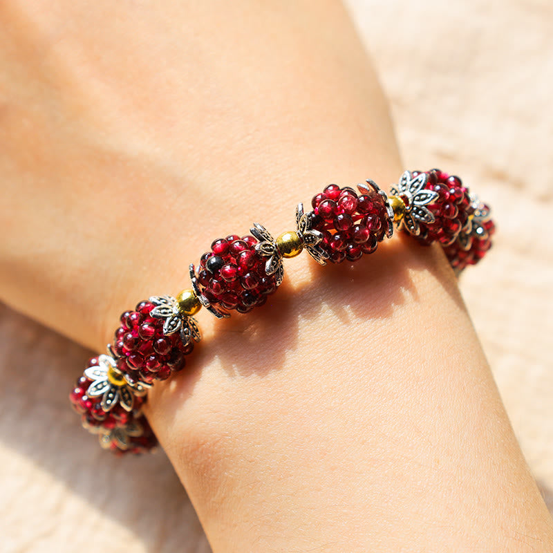 Mythstone Natural Garnet Healing Bracelet