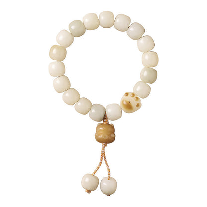 Mythstone Lucky Cat Bodhi Seed Cat Paw Peace Bracelet