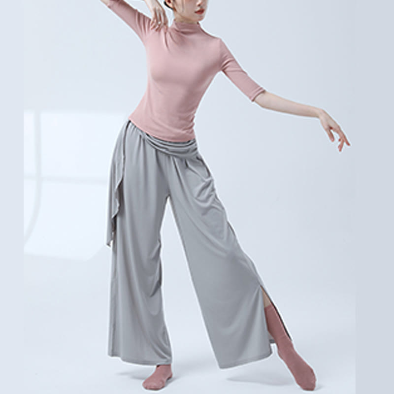 Mythstone Retro Loose Wide Leg Pants Casual Dance Women's Yoga Pants