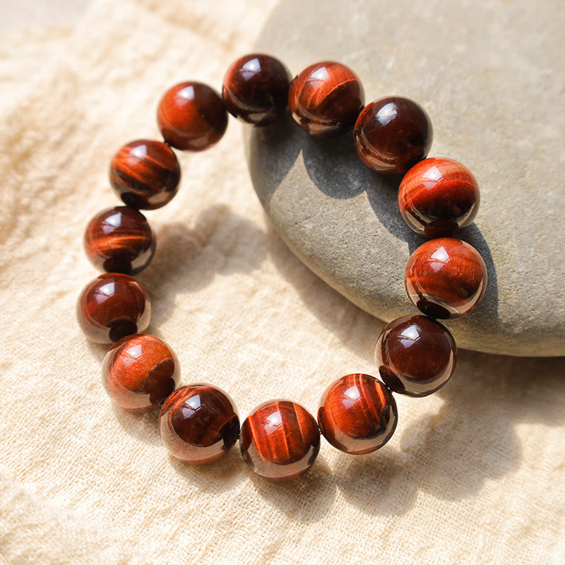 Mythstone Natural Tiger Eye Healing Bead Bracelet