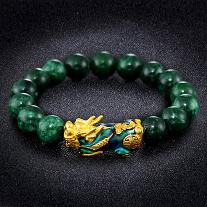 Pulsera protectora de jade PiXiu FengShui de MythStone