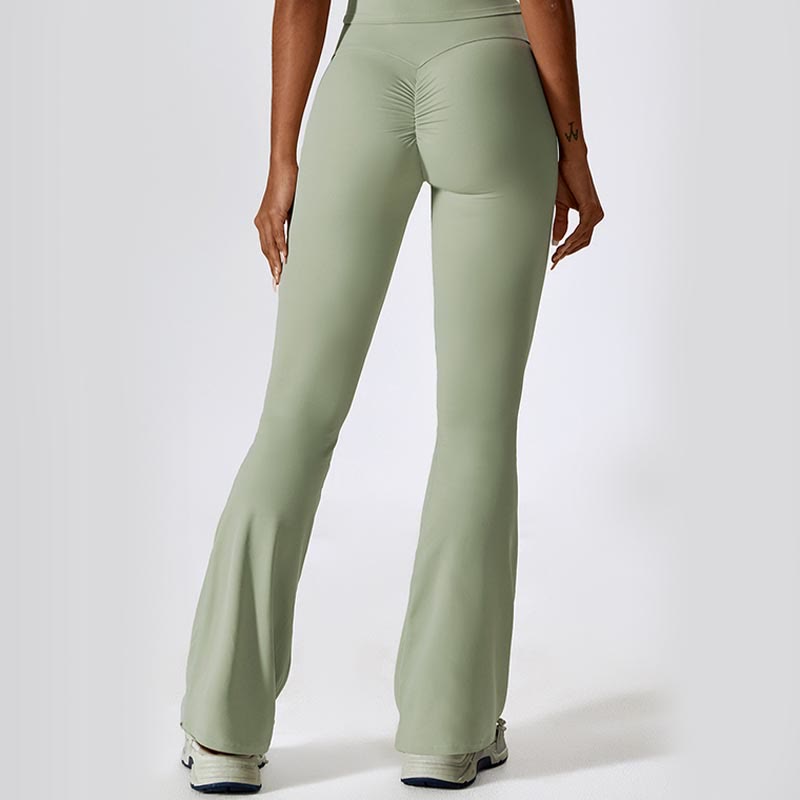 Pantalones acampanados de cintura alta Mythstone para deportes, fitness y yoga 