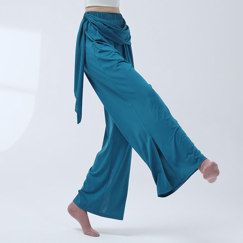 Mythstone Retro Loose Wide Leg Pants Casual Dance Women's Yoga Pants