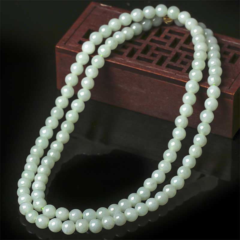 Pulsera Mala de la suerte con 108 cuentas de jade