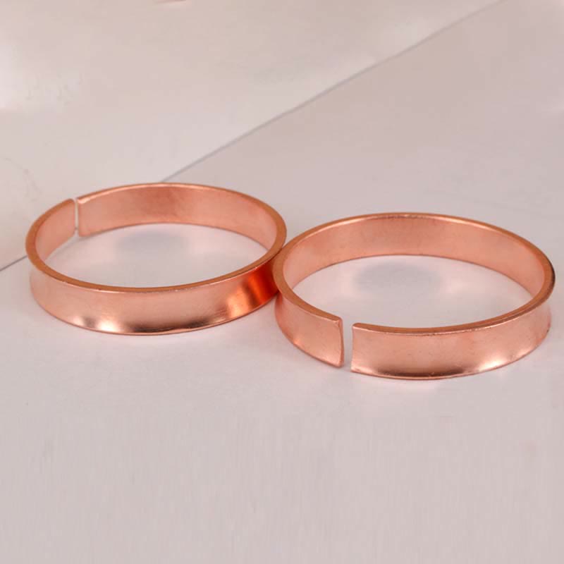 Mythstone Copper Wealth Luck Cuff Bracelet Bangle