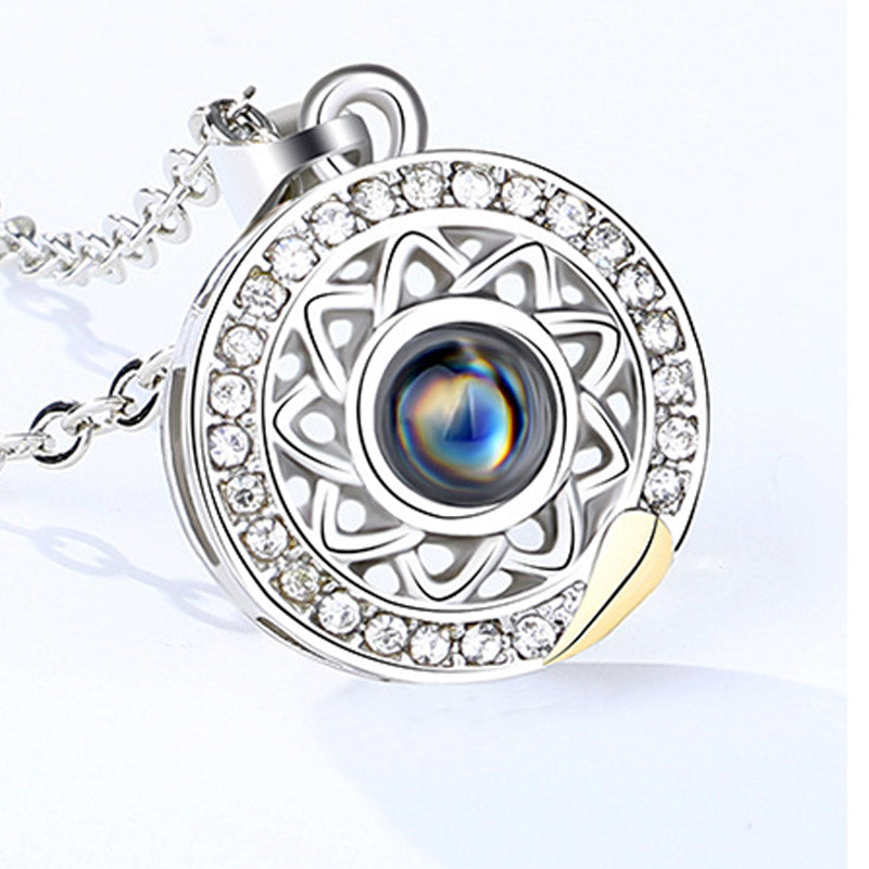 Mythstone Magnetic Sun Moon Couple Heart Protection Necklace Pendant