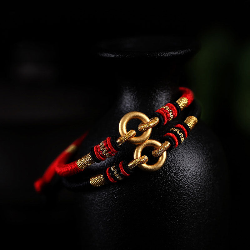 Mythstone FengShui Lucky Red String Couple Bracelet