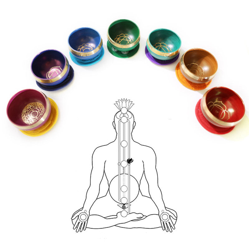 Mythstone Tibetan Sound Bowl Handcrafted for Chakra Healing and Mindfulness Meditation Singing Bowl Set