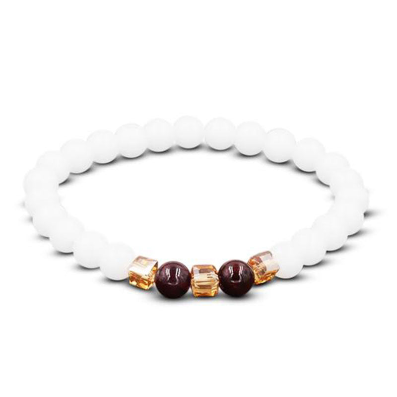 MythStone Natural White Jade Protection Bracelet