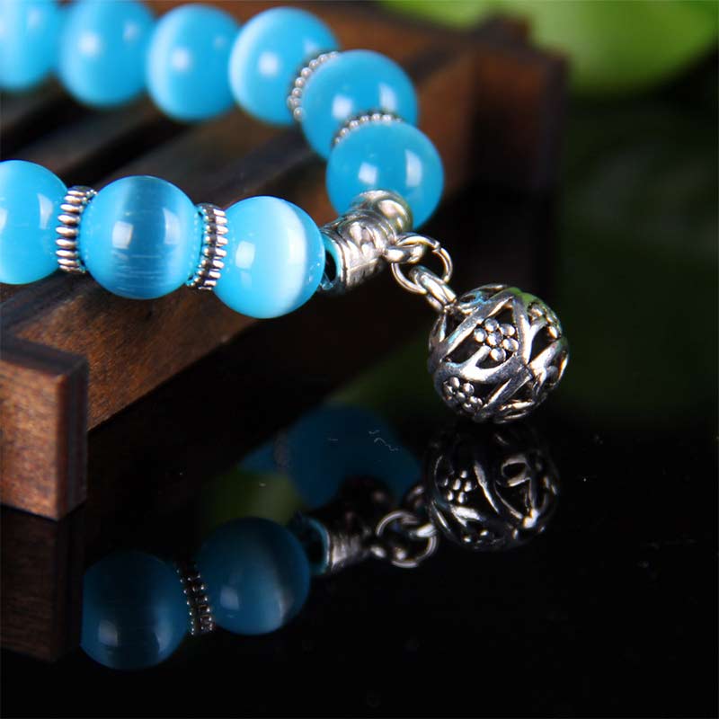 Mythstone Tibetan Cat Eye Lucky Bracelet