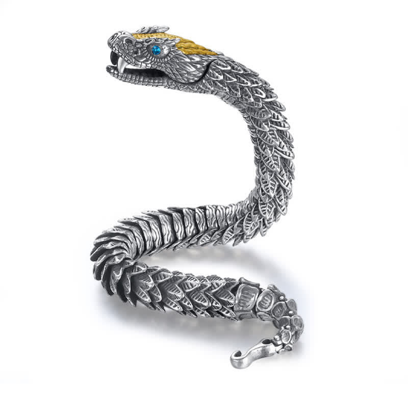 Mythstone Dragon Snake Handmade Amulet Protection Chain Bracelet