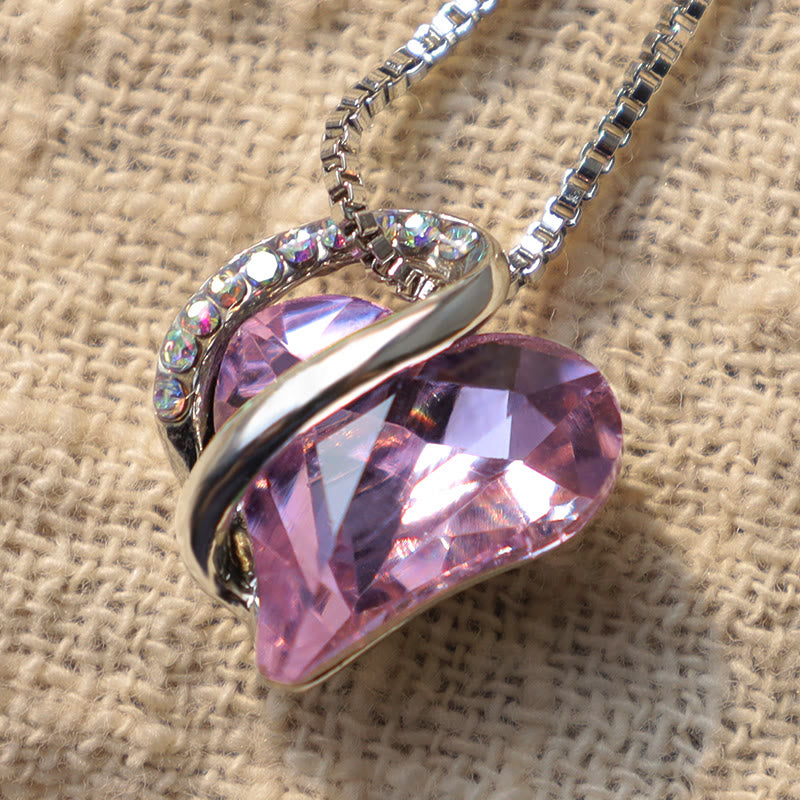 Mythstone Love Heart Birthstone Healing Energy Necklace Pendant