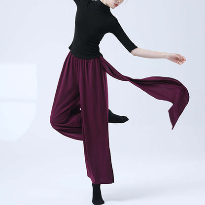 Mythstone Retro Loose Wide Leg Pants Casual Dance Women's Yoga Pants