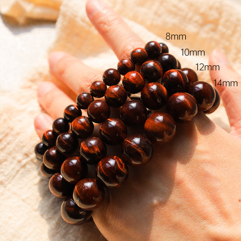 Mythstone Natural Tiger Eye Healing Bead Bracelet