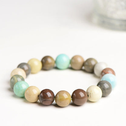 Mythstone Natural Colorful Alashan Agate Confidence Bracelet