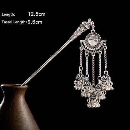 Mythstone Water Drop Lily of the Valley Flowers Tassels Confidence Hairpin