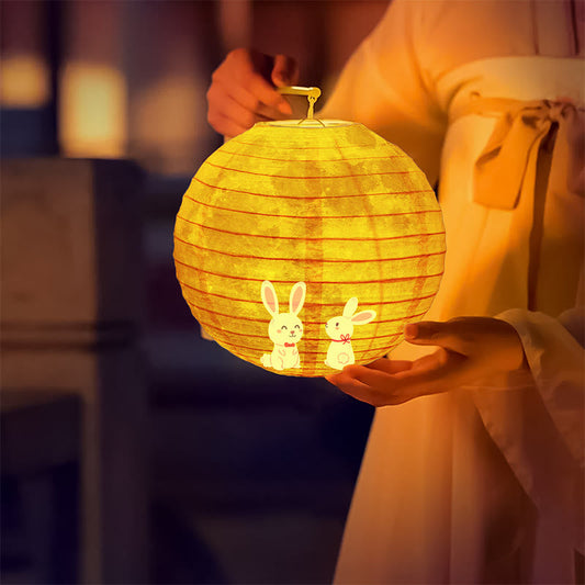 Mythstone DIY Rabbit Paper Lantern Lamp Mid-Autumn Festival Lantern Decoration