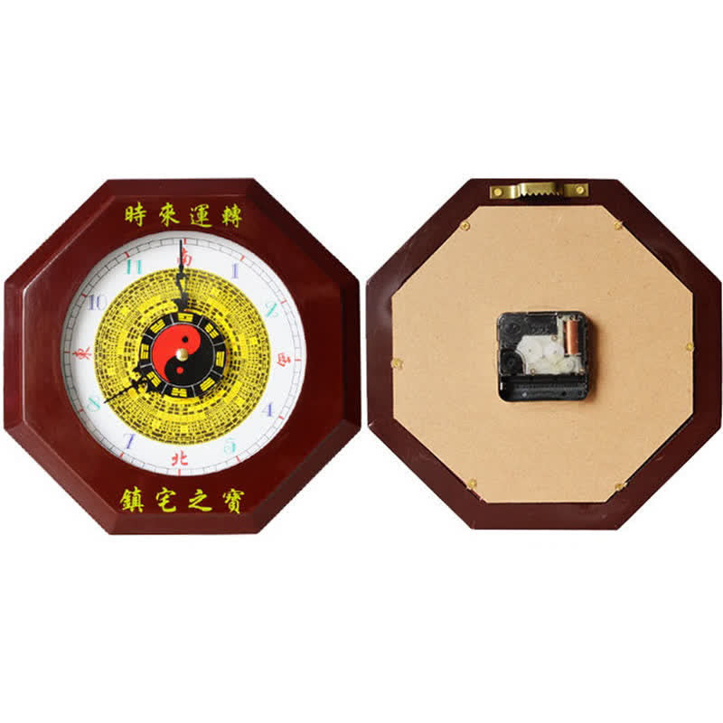 Mythstone Feng Shui Bagua Map Balance Energy Map Wall Clock