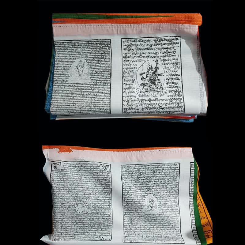 Mythstone Tibetan 5 Colors Windhorse Scriptures Auspicious Outdoor Prayer Flag