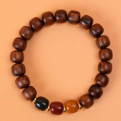 Mythstone Ebony Wood Rosewood Peace Balance Bracelet