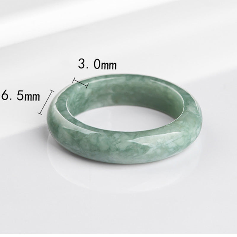 Mythstone Natural Jade Abundance Healing Ring