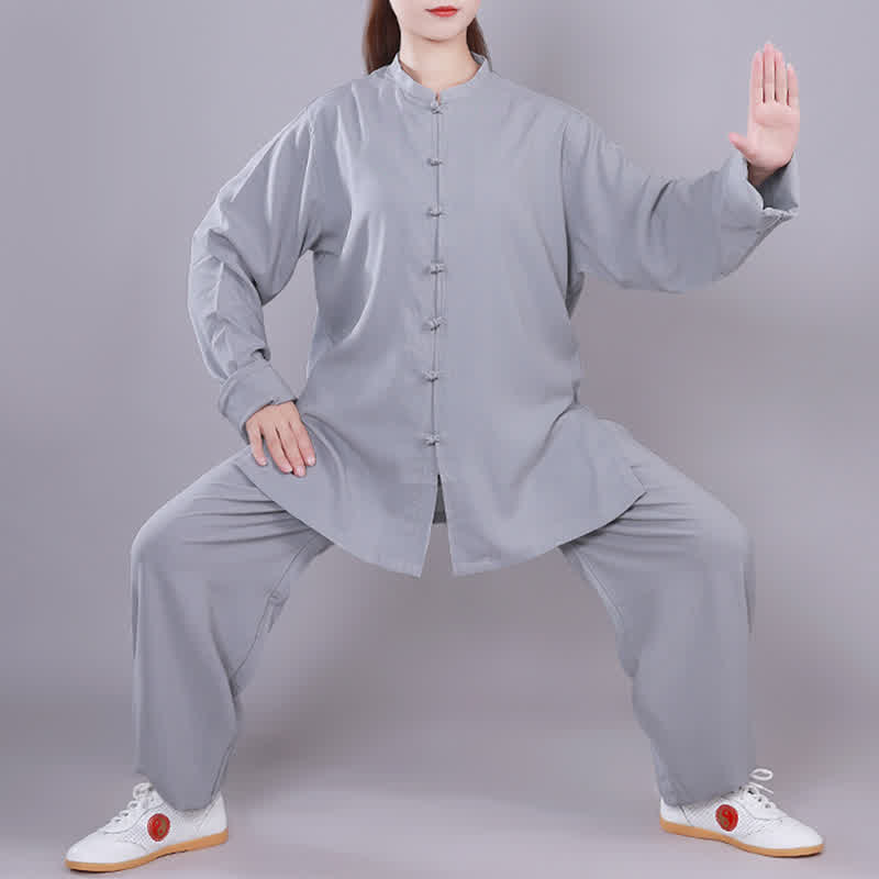 Mythstone Tai Chi Qigong Meditation Prayer Spiritual Zen Practice Unisex Cotton Linen Clothing Set