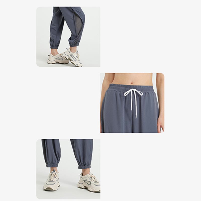 Pantalones deportivos de yoga y fitness holgados de cintura alta Mythstone con bolsillos 