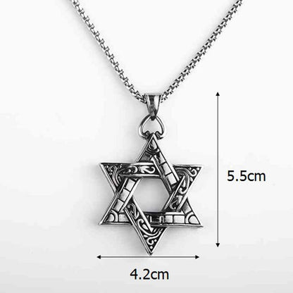 Mythstone Star of David Protection Necklace Pendant