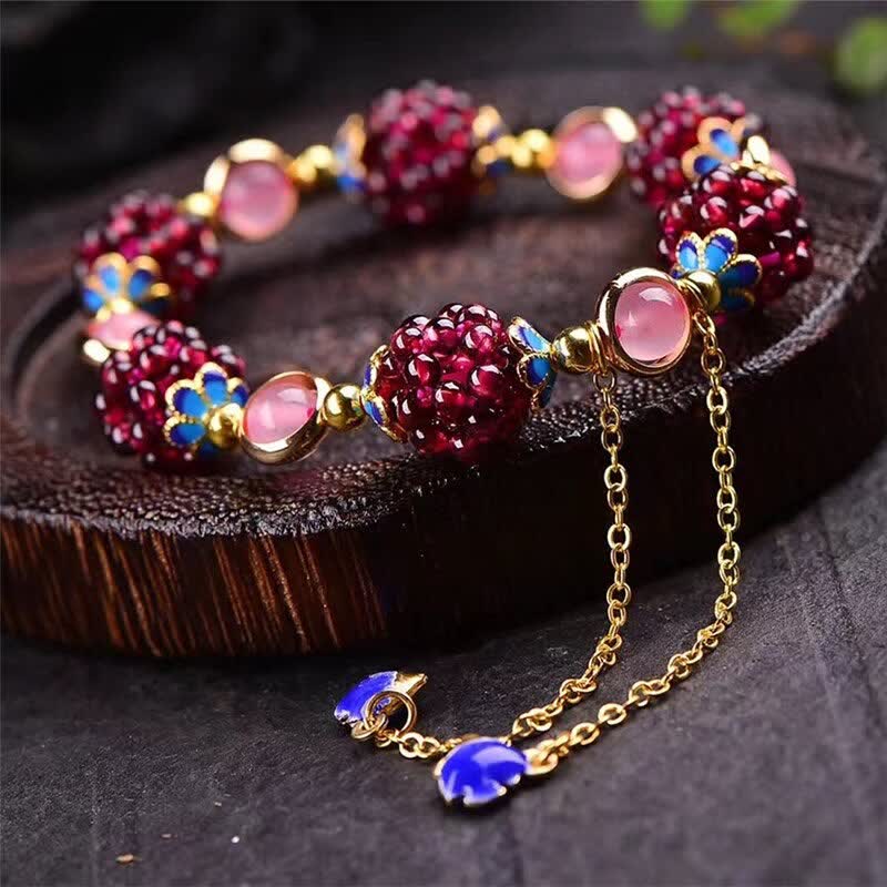 Mythstone Tibetan Garnet Calm Bracelet