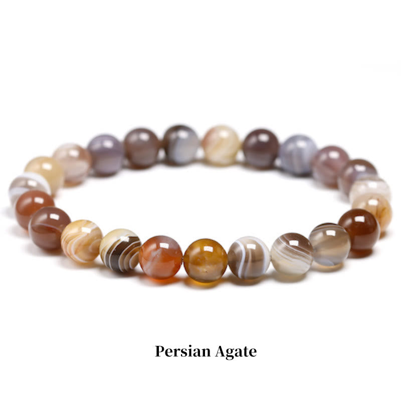 Mythstone Natural Stone Quartz Healing Beads Bracelet