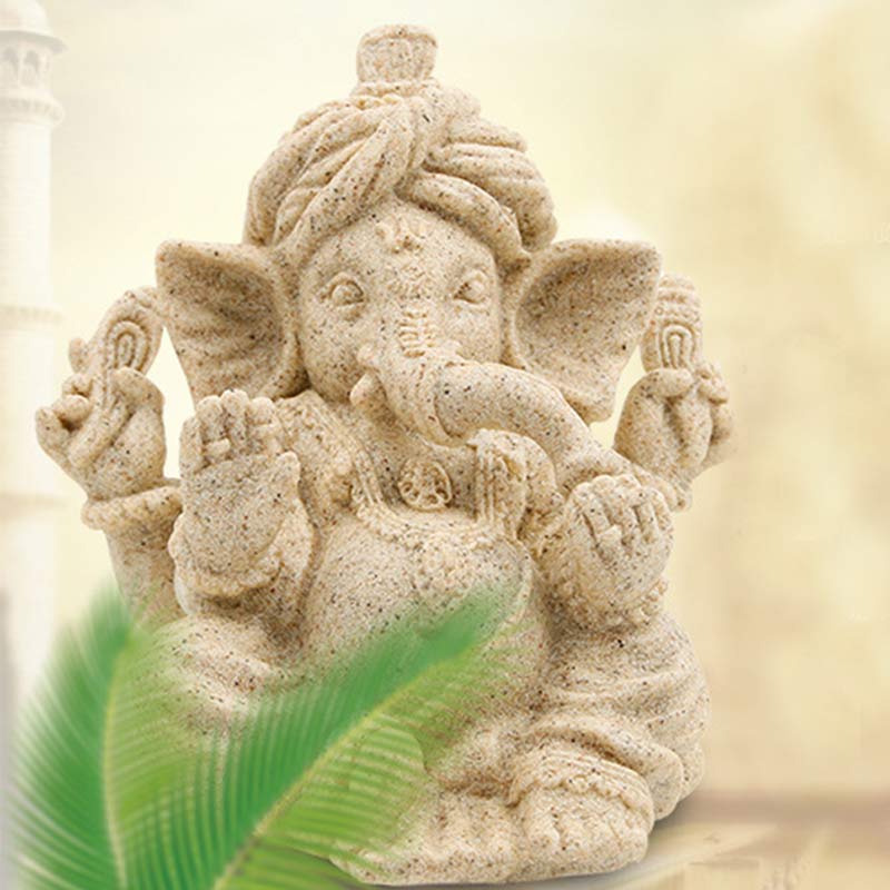 Mythstone Ganesh Ganpati Elephant Statue Blessing Protection Home Decoration