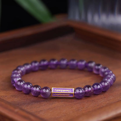 Mythstone Natural Amethyst Inner Peace And Healing Bracelet