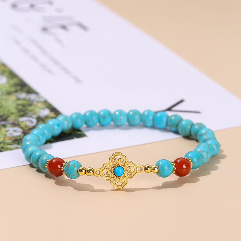 Mythstone Turquoise Bead Protection Balance Bracelet