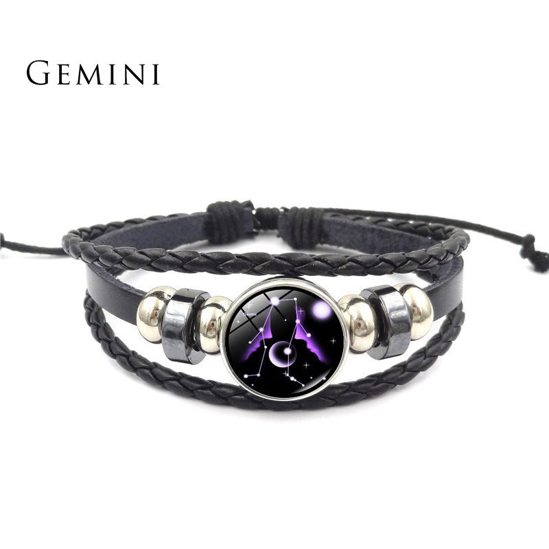 Mythstone 12 Constellations of the Zodiac Moon Protection Bracelet