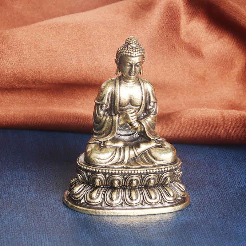 Mythstone Tathagata Buddha Serenity Copper Statue Decoration