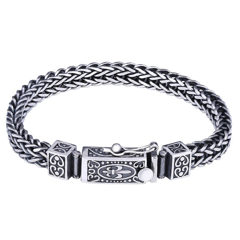 Mythstone Retro Dragon Keel Braided Design Balance Healing Bracelet