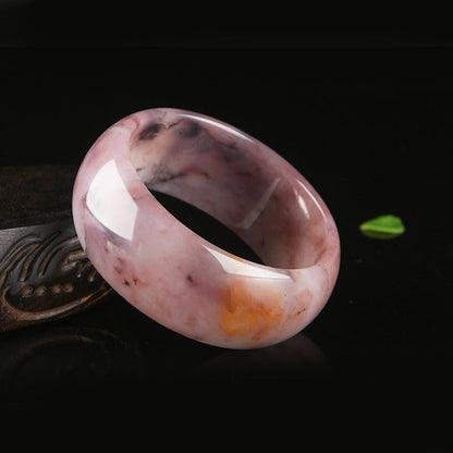 Mythstone Purple Jade Happiness Protection Bracelet Bangle