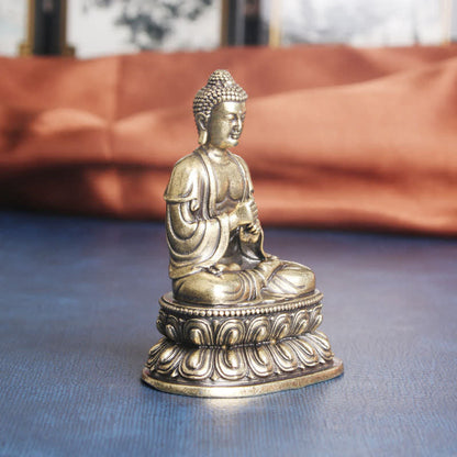 Mythstone Tathagata Buddha Serenity Copper Statue Decoration