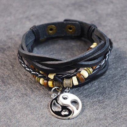 Yin Yang Pendant Couple Balance Bracelet