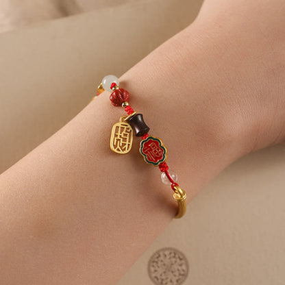 Mythstone Tibetan Auspicious Clouds Fortune Happiness Wealth Luck Bracelet