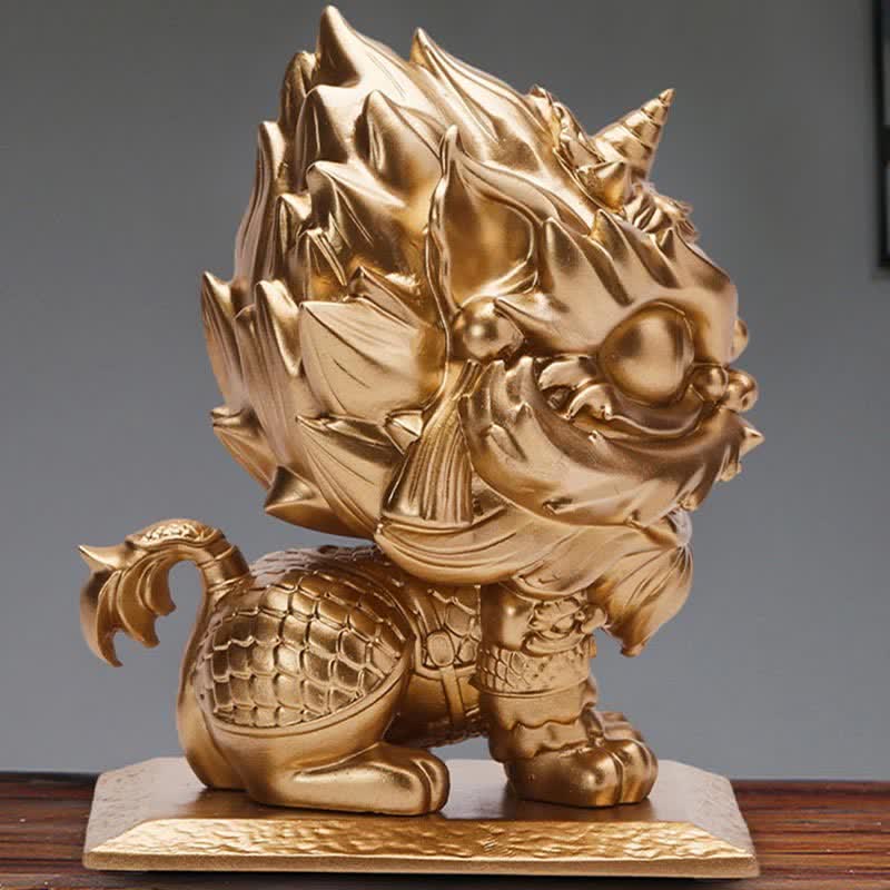 Mythstone Lion Statue Strength Resin Home Office Decoration